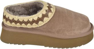 Mou Platte Schoenen - Dames - Pantoffels - Grijs - 38 EU - Katoen - Schoenen