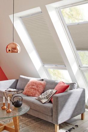 Sunlines Dachfensterplissee »StartUp Style Honeycomb TL« Lichtschutz verspannt mit Führungsschienen