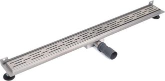 Marcel Breuer Douchegoot - muurflens - 100x7x6.7cm - ondiep - zijuitloop - RVS