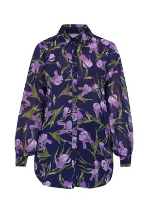 Usha Blouse Dames Blauw Veelkleurig