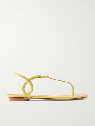 Aquazzura Sandali In Pelle Almost Bare - Giallo