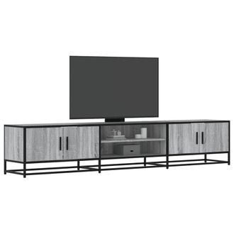 Berkfield Home TV Cabinet Grey Sonoma 210x35x41 cm Engineered Wood | Size: 210 x 35 x 41 cm