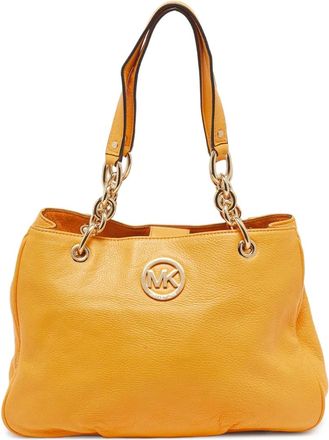 Michael Kors Borsa tote Fulton media in pelle Pre-owned - Giallo