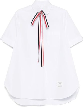 Thom Browne Camicia a maniche corte - Bianco