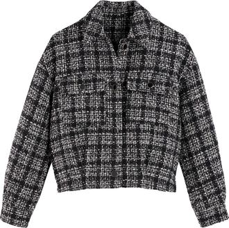 La Redoute Collections Kort jasje, geruit, aansluitende snit