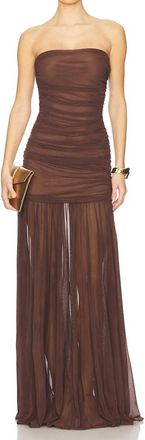 Retrof&ecirc;te Adele Dress In Dark Chocolate