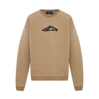 Dsquared2 Icon Relax Fit Sweatshirt Beige - male - Dsquared2 - Sweatshirts - Beige - L - Sweatshirts & Hoodies