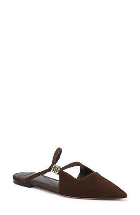 Vince Gilia Strappy Pointed Toe Flat Mule in Clove-Ti at Nordstrom Rack, Size 8.5