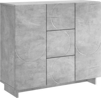 vidaXL Aparador Gris Hormig&oacute;n 85,5 X 31 X 75 Cm Madera De Ingenier&iacute;a Vidaxl