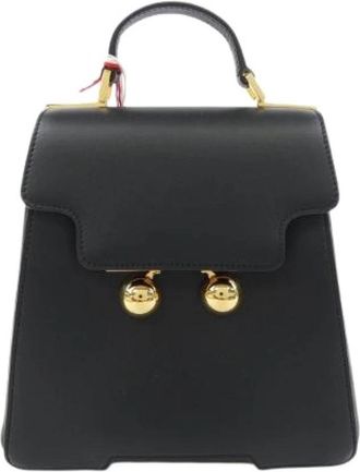 Marni Pre-owned Crossbody Bag - Dames - Vintage Rugzakken - Zwart - ONE Size - Leer - Vintage
