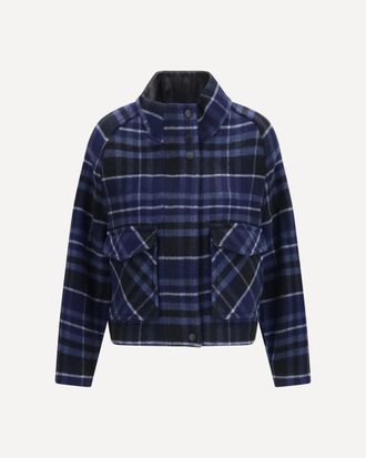 Pinko Caban Campanula in panno doppio con fantasia check Woman XS