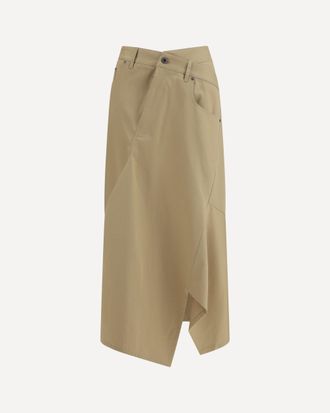 Loewe Asymmetric cotton Skirt Female 38