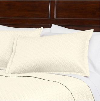 Cuddledown Sateen Meridian Quilted Sham - King