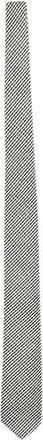 Thom Sweeney Black & white woven silk tie