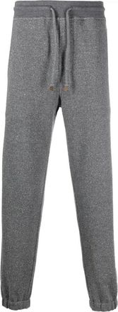 Brunello Cucinelli Gray Drawstring Tapered Trousers, Size X-Large
