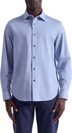 Bugatchi James OoohCotton Button-Up Shirt in Air Blue at Nordstrom Rack, Size Xx-Large