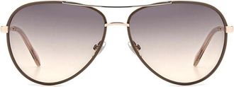 Fossil FOS 2153/G/S 10A/FF Womens Sunglasses Brown Size 59