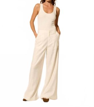 Kivari Rocio Wide Leg Pant In Ivory