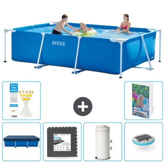 Intex Piscina Con Estructura Rectangular - 300x200x75 Cm - 7-piezas S138