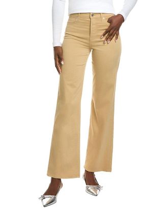 7 For All Mankind Alexa Sateen Beige Bootcut Jean