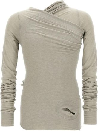 Rick Owens T-shirt Hollywood Banana a maniche lunghe - Grigio