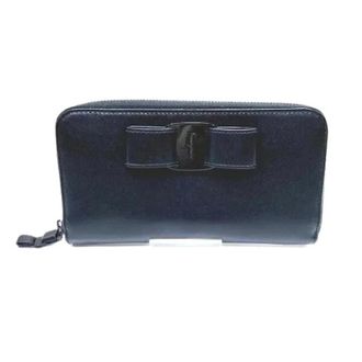 Ferragamo Pre-owned Wallets, female, Black, Size: ONE SIZE Pre-owned Vara Leather Long Wallet