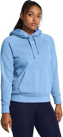 Under Armour Rival Fleece Hoodie Womens Clothing Carolina Blue/White : SM (US 4-6), Cotton/Fleece