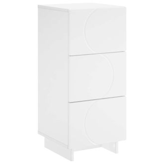 vidaXL Aparador Blanco 33,5 X 34,5 X 75 Cm Madera De Ingenier&iacute;a Vidaxl