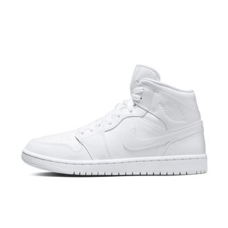 Nike Jordan Womens Air Jordan 1 Mid Shoes in White | DV0991-111