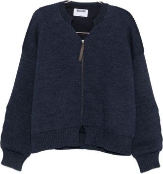 Moschino Cropped Boxy Textured Jacket