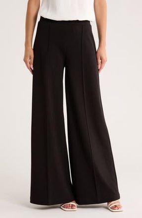 Derek Lam Tempest Wide Leg Knit Pants in Black at Nordstrom Rack, Size Medium