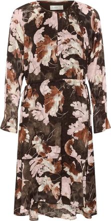 Inwear Masoniw Jurk - Dames - Casual kleedjes - Bruin - S - Polyester - Kleedjes