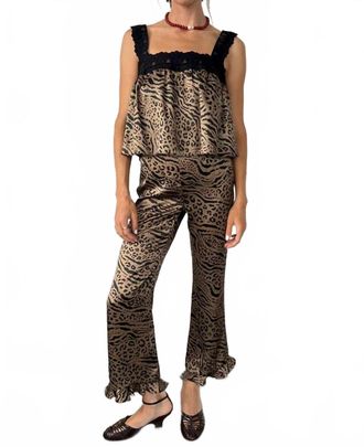 Ciao Lucia Kaja Silk Pants In Leopard