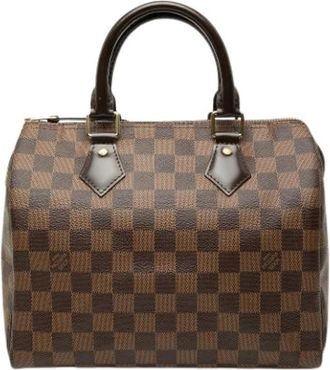 Louis Vuitton Pre-owned Speedy 25 - Dames - Vintage Handtas - Bruin - ONE Size - Leer - Vintage