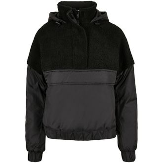 Urban Classics Dames/Dames Sherpa Pull Over Jas (Zwart)