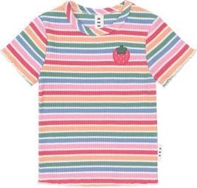 Huxbaby Tutti Frutti Stripe Rib Tee in Multi at Nordstrom, Size 6-12M Au