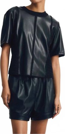 M&eacute;lissa Nepton Inti Short Sleeve Top In Black