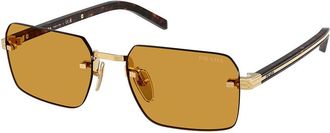 Prada PR D55S 5AK50P Mens Sunglasses Gold Size 55
