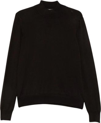 Tagliatore Lionel Turtleneck - Heren - Coltruien - Bruin - L - Wol - Truien & Vesten