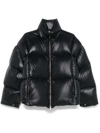 Jil Sander zip-up puffer jacket - women - Polyamide/Goose Down/Polyamide/Goose Feather - M - Black