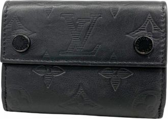 Louis Vuitton Noir Wallet (Tri-Fold) (Pre-Owned)