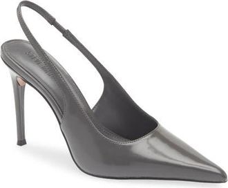 Steve Madden Reyes Pointed Toe Slingback Sandal in Grey Box at Nordstrom, Size 9.5
