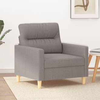 vidaXL Sill&oacute;n De Tela Gris Taup&eacute; 60 Cm Vidaxl