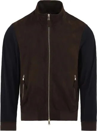The Jack Leathers Dante Mix Jacket - Heren - Leren en Su&egrave;de Jassen - Bruin - XL - Leer - Jassen
