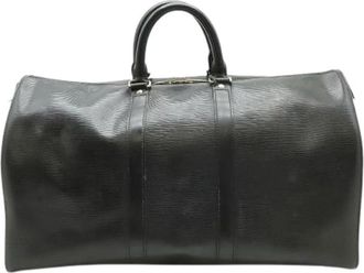Louis Vuitton Pre-owned Epi Boston Bag - unisex - Vintage Weekendtas - Zwart - ONE Size - Leer - Vintage