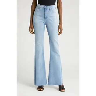 AG - Adriano Goldschmied Madi High Waist Raw Hem Flare Jeans in 24 Years Looking Glass at Nordstrom Rack, Size 25