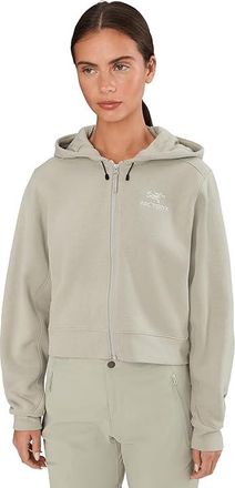 Arc'teryx Emblem Fleece Full Zip Crop Hoodie Womens Sweatshirt Habitat : SM, Fleece/Polyester