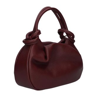 Notre-V Tassen, Dames, Rood, ONE Size, Leer, Lucca Classic Grain