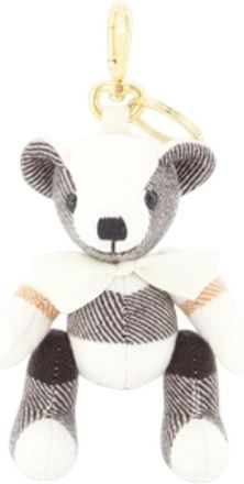 Burberry Thomas Bear Charm - Dames - Sleutelhangers & Tashangers - Wit - ONE Size - Leer - Accessoires