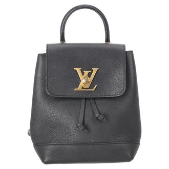 Louis Vuitton Pre-owned Womens LV Mini Lockme Backpack in Black Leather - One Size